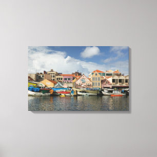 ABC Islands, CURACAO, Willemstad: Punda, Canvas Print