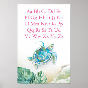 ABC Kids Posters Tropical Sea Turtle