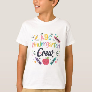 ABC Kindergarten Crew School Design T-Shirt