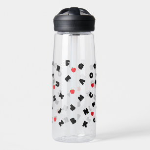 abc kindergarten letter safari wild tree school water bottle