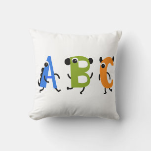 ABC Letter Throw Pillow