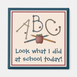 ABC - Look What I Did At School Today Magnet