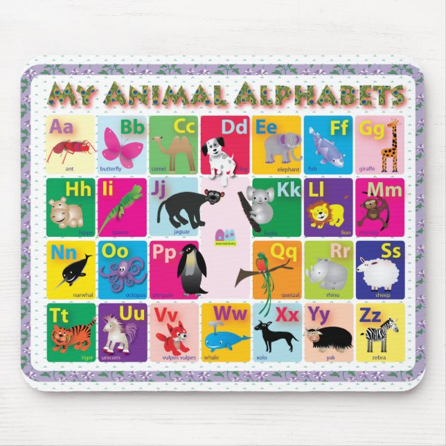 ABC: My Animal Alphabets Mouse Mat (Front)