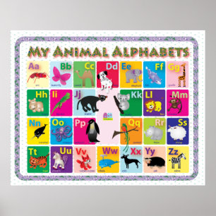 ABC: My Animal Alphabets Poster