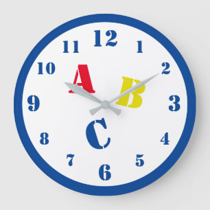 ABC Nursery Acrylic Wall Clock