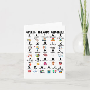 Abc Of Speech Therapy Alphabet Speech Language Pat Card
