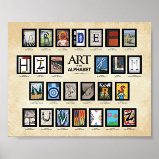ABC Poster - Art in the Alphabet