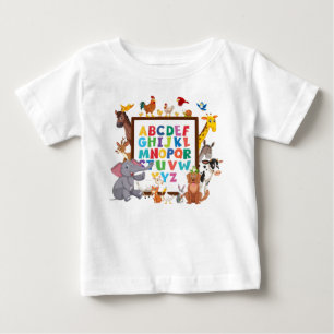 "ABC Safari: Embark on an Animal Alphabet  Baby T-Shirt