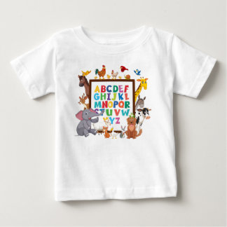 "ABC Safari: Embark on an Animal Alphabet  Baby T-Shirt