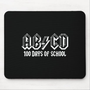 Abcd 100th Day Of School Teachers Kids Child Happy Mouse Mat