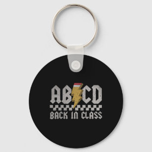 Abcd Back In Cl First Day Back To School Teacher S Key Ring