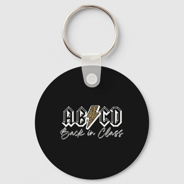 Abcd Back In Cl Teacher  Key Ring (Front)