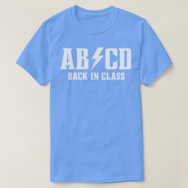 ABCD Back In Class 2 T-Shirt (Design Front)
