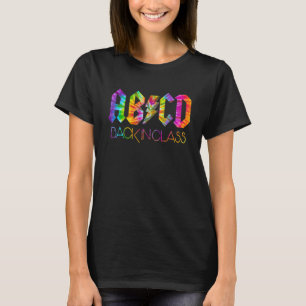Abcd Back In Class Leopard Back To School T-Shirt