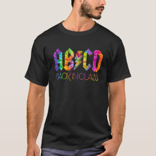 Abcd Back In Class Leopard Back To School T-Shirt