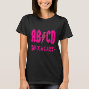 Abcd Back In Class Leopard Back To School Teacher T-Shirt