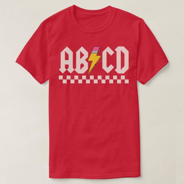 Abcd Back To School T-Shirt (Design Front)