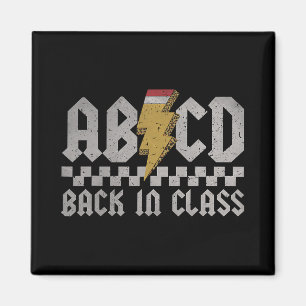 Abcd Ck In Cl First Day Ck To School Teacher Stude Magnet