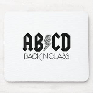 Abcd Ck In Cl Leopard Ck To School Teacher Kids Mouse Mat
