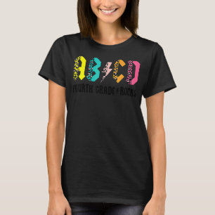 ABCD Fourth Grade Rocks Back To School 4th Grade T T-Shirt
