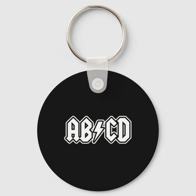Abcd Fun Back To School Teacher Student  Key Ring (Front)