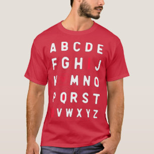 ABCD I Love You T-Shirt