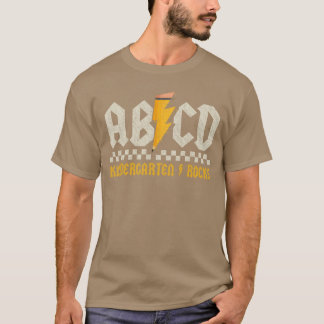 ABCD Kindergarten Rocks Pencil Lightning Students T-Shirt