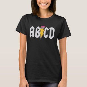 ABCD Lightning English Teacher ABC Learning Humour T-Shirt