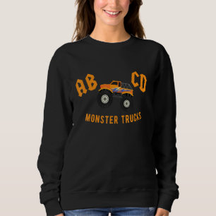 Abcd Monster Trucks Back To School First Day Of Sc Sweatshirt