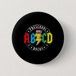 Abcd Preschool Rocks 1st Day Pre-k Teacher Ck To S 6 Cm Round Badge