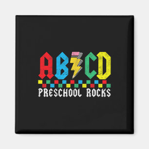 Abcd Preschool Rocks First Day Pre-k Teacher Ck To Magnet
