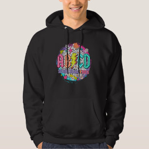 ABCD Second Grade Rock Teacher Student Happy Back  Hoodie