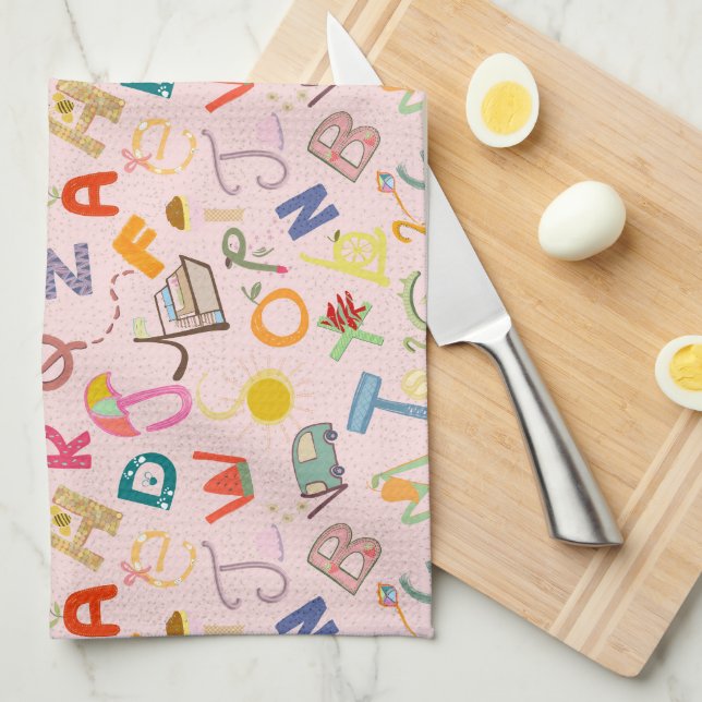 Abcd tea towel (Quarter Fold)