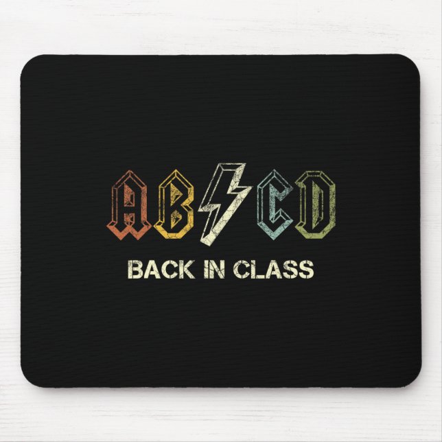 Abcd Teacher  Mouse Mat (Front)