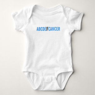 ABCDE F CANCER BABY BODYSUIT
