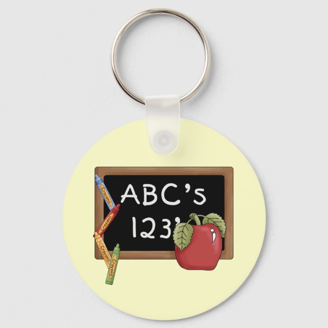 Abcs 123s Tshirts and Gifts Key Ring (Front)