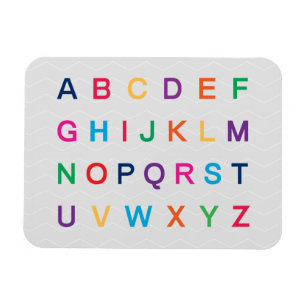 ABC's Alphabet learning colourful ABC letters Magnet