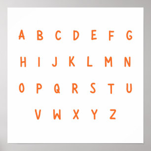 ABC's alphabet letters A-Z Prints Posters 