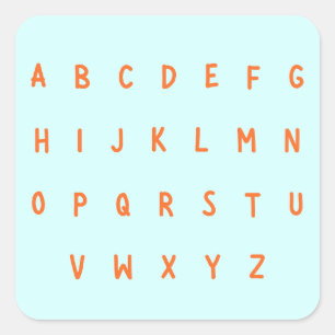 ABC's alphabet letters A-Z Stickers Labels modern