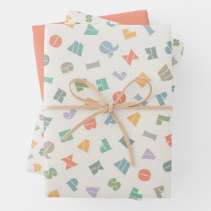 ABCs -  Alphabet Wrapping Paper Sheet