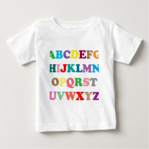 ABC's colourful letters Baby T-Shirt
