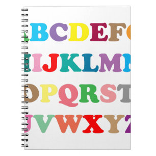 ABC's colourful letters Notebook
