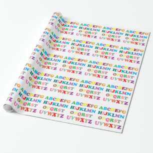 ABC's colourful letters Wrapping Paper