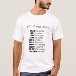 ABC's Of Black History Month Gift Black People T-Shirt