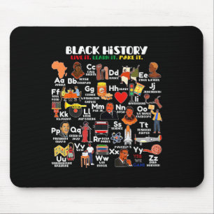 Abcs Of Black History Month Pride Live It Learn It Mouse Mat