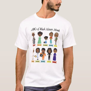 Abcs Of Black History Month Pride Women Men Teache T-Shirt
