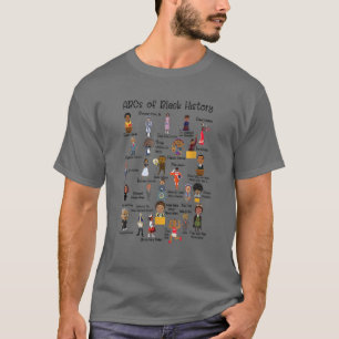 Abcs Of Black History Month Pride Women Men Teache T-Shirt