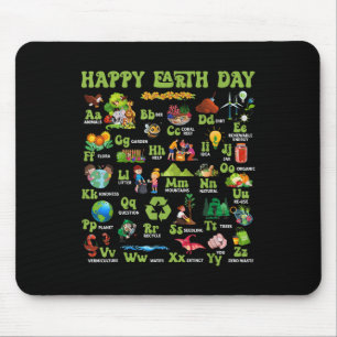 Abcs Of Earth Day Teacher Save Our Planet Nature Mouse Mat