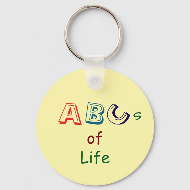 ABCs of Life Acrylic Keychain (Front)