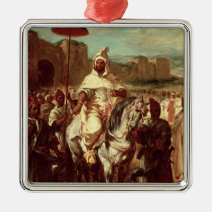 Abd Ar-Rahman Sultan of Morocco Metal Tree Decoration